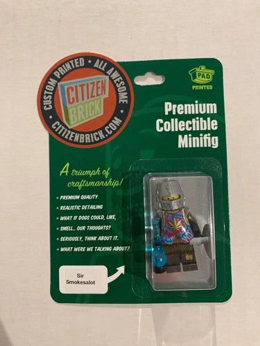 Sir Smokesalot Citizen Brick Minifig Minifigure Brand New