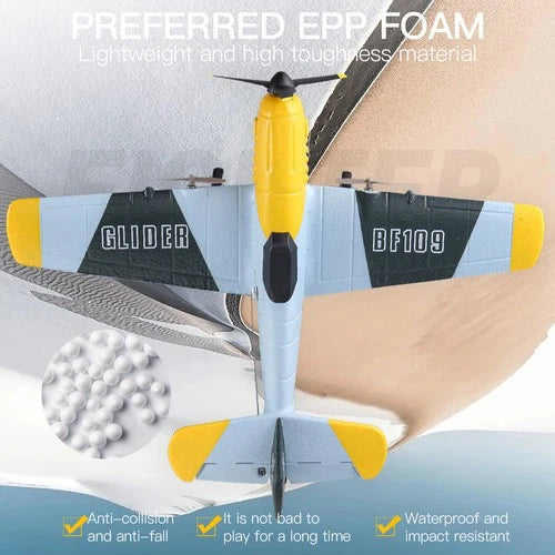 Volantex BF109 2.4G 3CH RC Airplane Remote Control Fighter Aerobatic RTF Glider