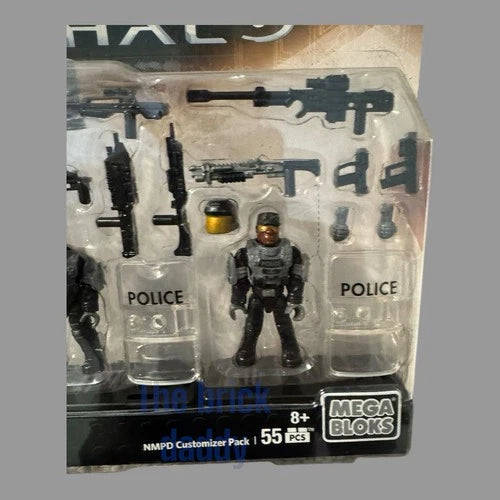 Halo Mega Bloks NMPD Police Customizer Pack Construction Construx MOC