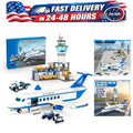 City Airport Building Blocks Set 652 PCS Plane Terminal Tower Model Kit