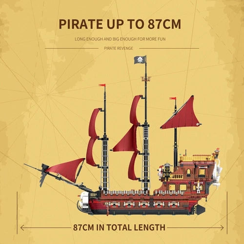 Reobrix Caribbean Pirate Ship DIY Model kit Building Blocks Bricks Toys 3066 PCS