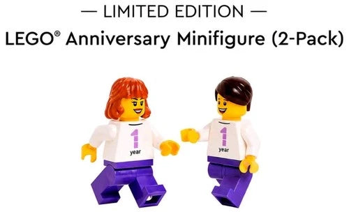 LEGO 6659862 1 Year Anniversary Minifigure 2-Pack Limited Edition RARE SEALED