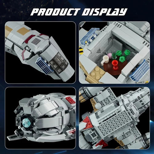 Firefly-Class Spaceship Building Set, Sci-Fi Space Wars Ship Model Toys, Compati