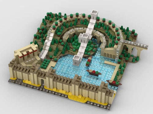 MOC-75054 Hanging Gardens of Nineveh building blocks Toys Christmas gift