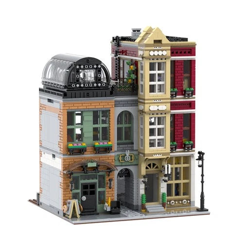 Modular City Street with Tailor Shop Stationery Store and Apartment 3680 Pcs