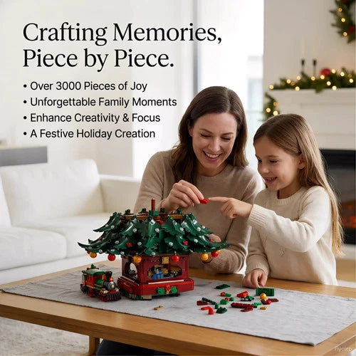3171 Pcs Christmas Building Blocks Santa Claus Family Christmas Tree Model