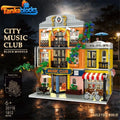 MOC City Music Club Modular Building Blocks Set Toys Gift 1812pcs