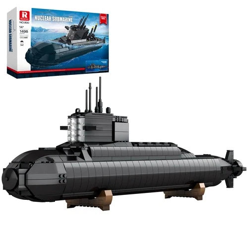 Reobrix Nuclear Submarine Building Set for Adults, 1498 PCS Military Submarin...