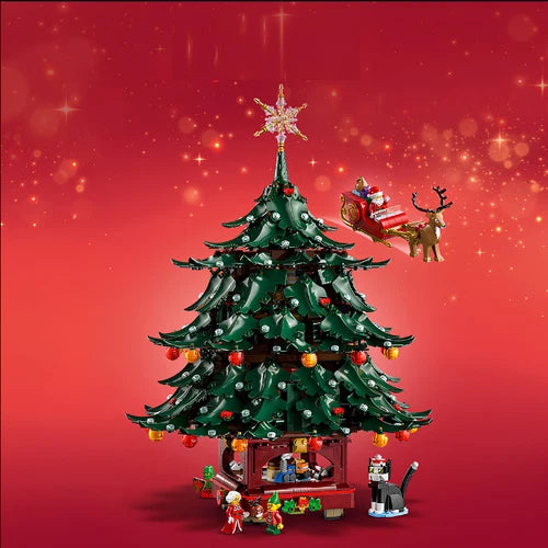 Family Christmas Tree Building Block Set Creative Holiday Gift Toy