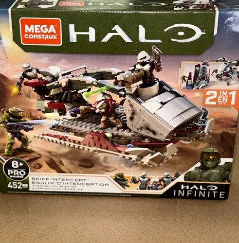 MEGA Construx Halo Infinite Skiff Intercept 2 in 1 452pc Set GNB21