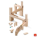 Wooden Marble Run Ball Track, 44-Piece STEM Building Toy for 4-10 Years