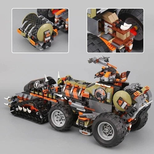 1179PCS Ninja Series 70654 Building Blocks With Figures Truck Bricks MOC Toy
