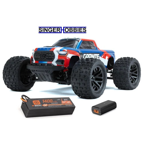 ARRMA ARA2102T1 Granite Grom 4WD 380 Brushed 1/18 Desert Truck RTR SLT2