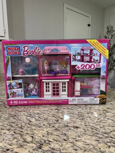 Mega Bloks Barbie Build N Play Fab Mansion 80149 - Brand New Sealed