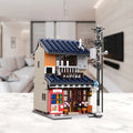 1219pcs Japanese Street Scene Convenience Store Building Block Model Set