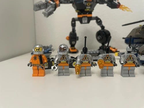 LEGO Agents Lot - Helicopter 8971, Robot 8970, Boat 8968, 8633 Minifigs! - USED