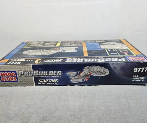 Mega Bloks 🌟Sealed🌟 Probuilder # 9777 Star Trek TNG USS Enterprise NCC-1701-D