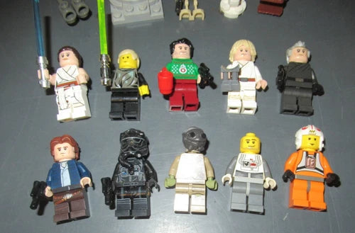 Lego Star Wars Minifigure and Vehicle Lot - Han Luke Leia