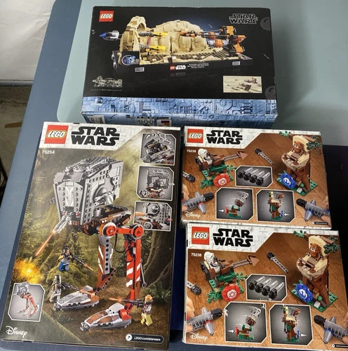 NEW Lot of 4 MEOW Star Wars Podrace Diorama 75380 Battle 75238 AT ST Raider75254