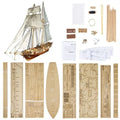 GAWEGM Ship Model Building Kit - Scale 1/96 Harvey 1847 Wood Small, wooden