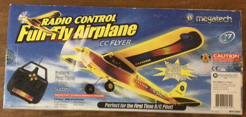 Megatech Radio Control Fun-Fly Airplane CCFLYER Perfect for First time R/C Pilot