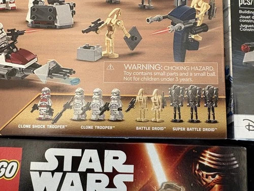 Lego Star Wars Battle Pack Log - 5 sets New Sealed