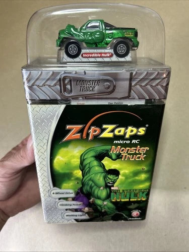 Zip Zaps Micro RC Monster Truck INCREDIBLE HULK Sealed Radio Shack Marvel Rare