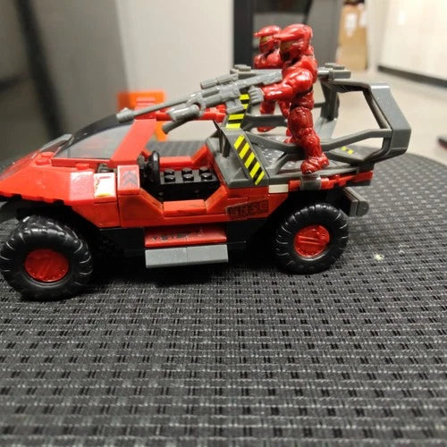 Halo Mega Bloks UNSC Troop Transport Warthog 96866 3 Figures 2010 Damaged