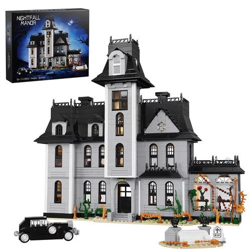 Addams Family Nightfall Manor Family House Building Blocks Set Building Bricks