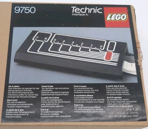 Vintage LEGO 9750 Technic Interface A Dacta Robotics Computer Control