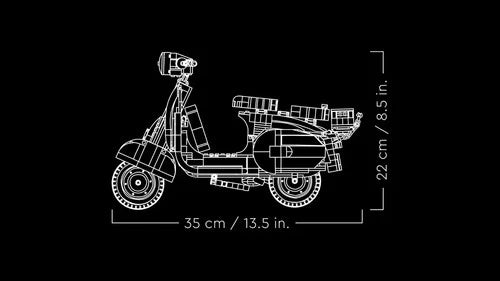 MEOW 10298 Icons Vespa 125 - 1106 pieces - New - Ships Fast