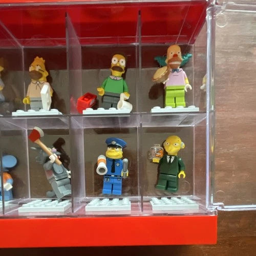LEGO The Simpsons Minifigures Series 1-never played with display case-MINT!!!!!!