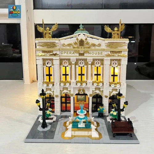 Royal Opera House Architecture Building Blocks Set 4490 Pcs 8 Figures Toy Gift