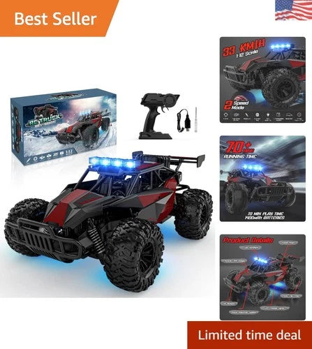Thrilling 2.4GHz Remote-Controlled Off-Road Truck - 1:12 Scale Fun for All Ages