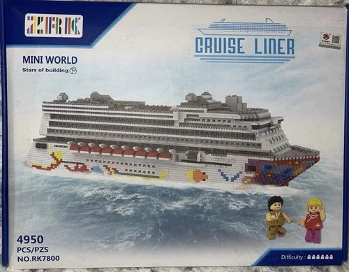 4950pcs Ocean Liner Cruise Building Block Set Model Kit Brick Gift Education Toy