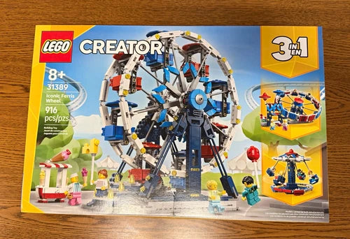 LEGO Creator 3-in-1 Iconic Ferris Wheel 31389 916-Piece Building Set 8+