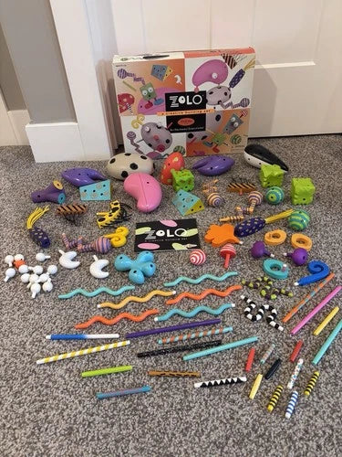 Zolo Piece Building Set Original Box + Extras