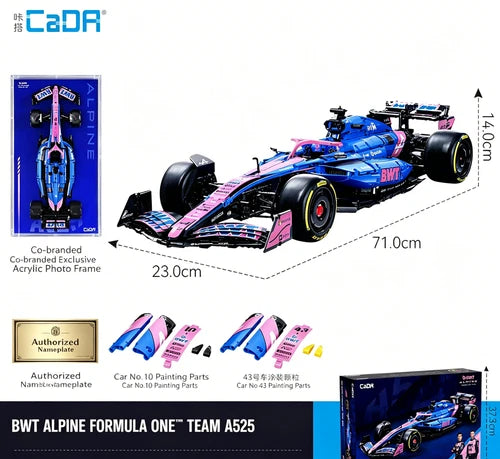 CADA 1:8 Double Eagle Alpine F1 Racing Car Building Blocks Gift Set 2173 Pcs New