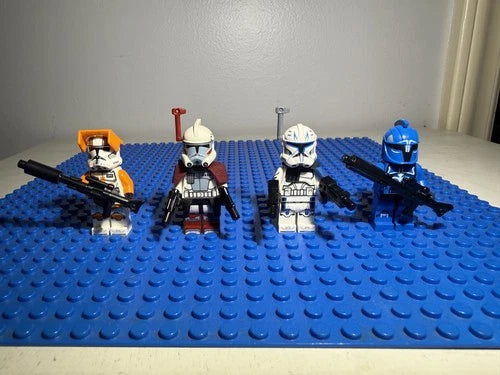 MEOW Star Wars Clone Wars ARC Trooper Commander Cody Captain Rex Minifigure Lot