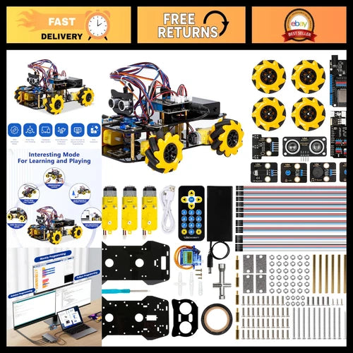 Smart Robot Car Kit for Arduino - STEM Robotics Project for Kids & Adults, Codin