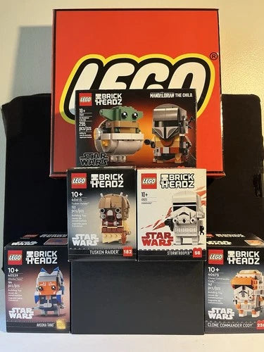 LEGO BRICK ‘H’EADZ Star Wars 40539, 40615, 41620, 40675, 75317. New. (QTY) 5.