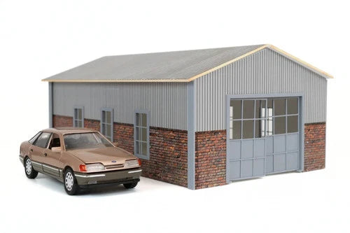 1:24 Scale Hangar Barn Garage Diorama Kit – Model Car Display Building Miniature