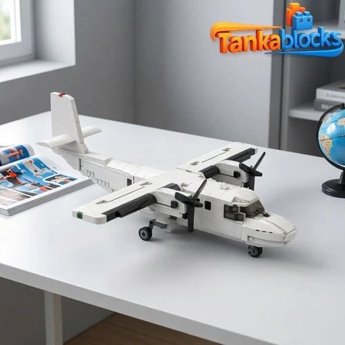 MOC-118805 de Havilland DHC-6 turboprop aircraft building blocks Toys gift