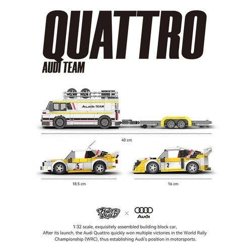 Happy Build PB8812 Team Audi S1 Sport Quattro Class B Building Blocks Set