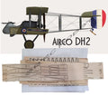Electric Biplane Airco DH2 38" RC Airplane Laser Cut Balsa Ply Short Kit & Plans