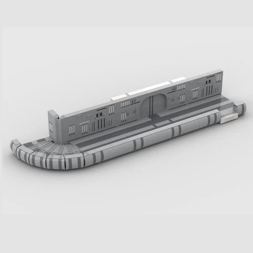 MOC Modular Exterior Corridor System with 4 Entrances 1147pcs DIY Kit