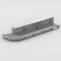 MOC Modular Exterior Corridor System with 4 Entrances 1147pcs DIY Kit