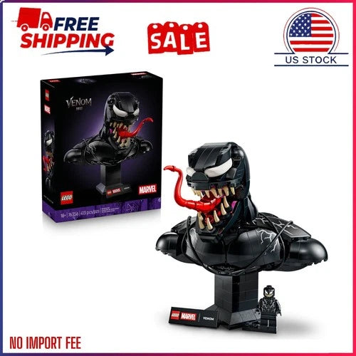 LEGO Marvel Venom Bust 76356 Collectible Building Set Display Decor 18+