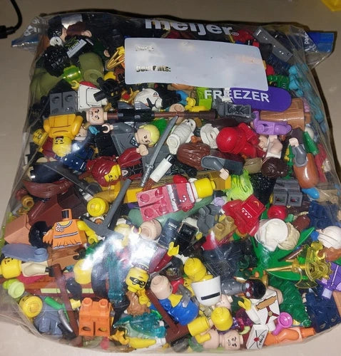 Lego 3+ pounds figures & other special pieces USED NXT