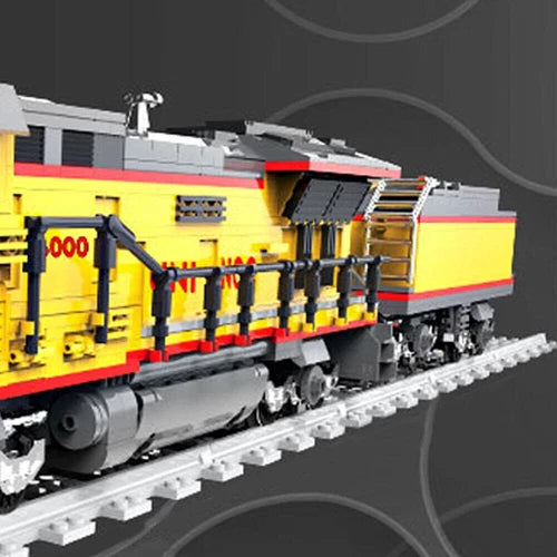 RC Diesel Locomotive MOC Building Blocks Set, Railway Power Model Bricks Toy